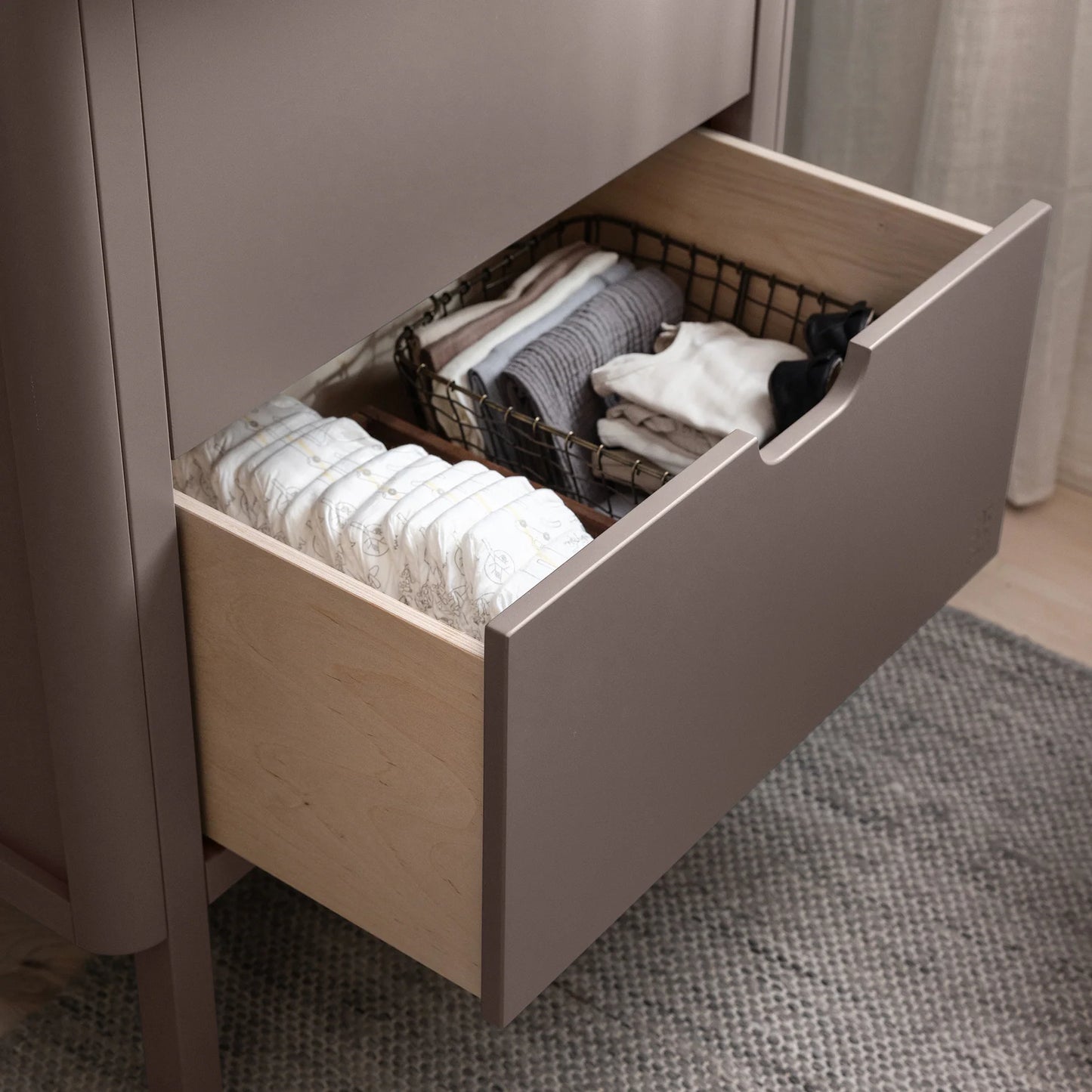 Sebra - Changing Unit Drawers - Jetty Beige