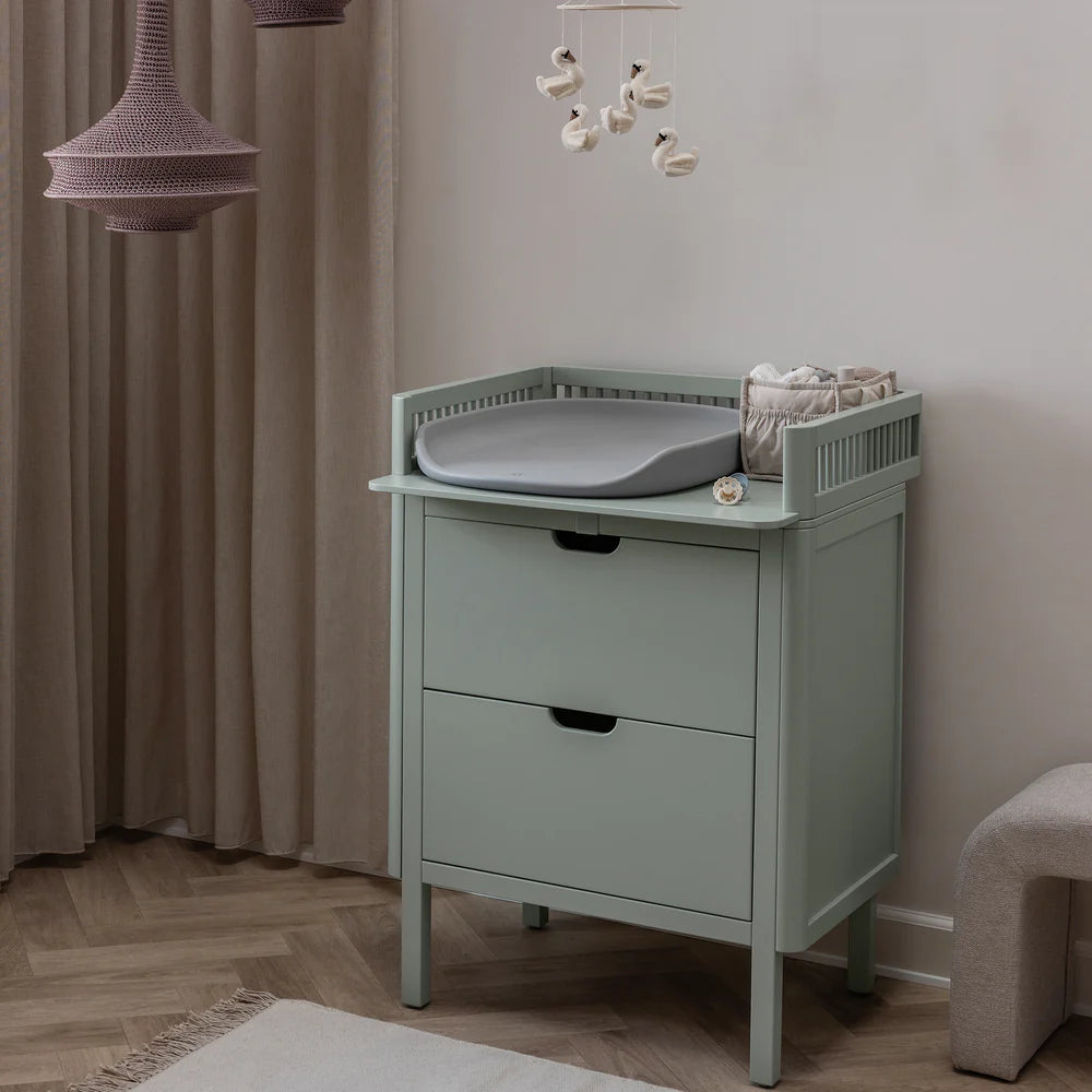 Sebra - Changing Table, Mist Green ( PREORDER )