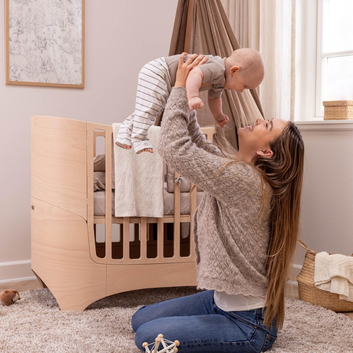 Leander - Classic baby cot, Whitewash (Preorder )