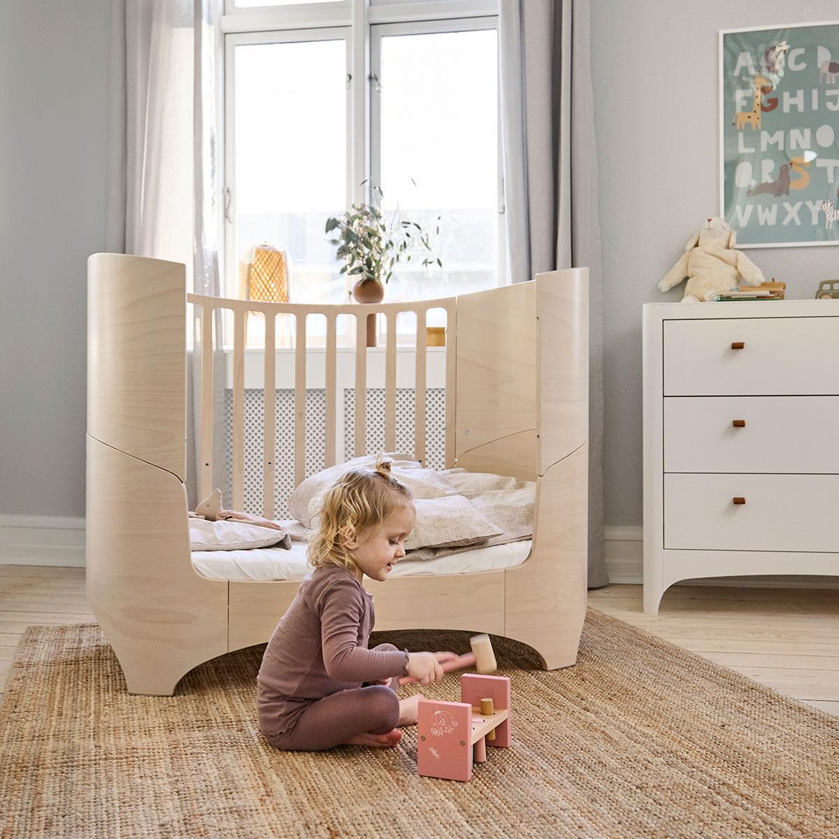 Leander - Classic baby cot, Whitewash (Preorder )