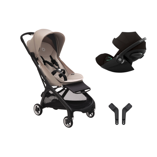 Bugaboo - Butterfly Desert Taupe + Cybex - Cloud G iSize