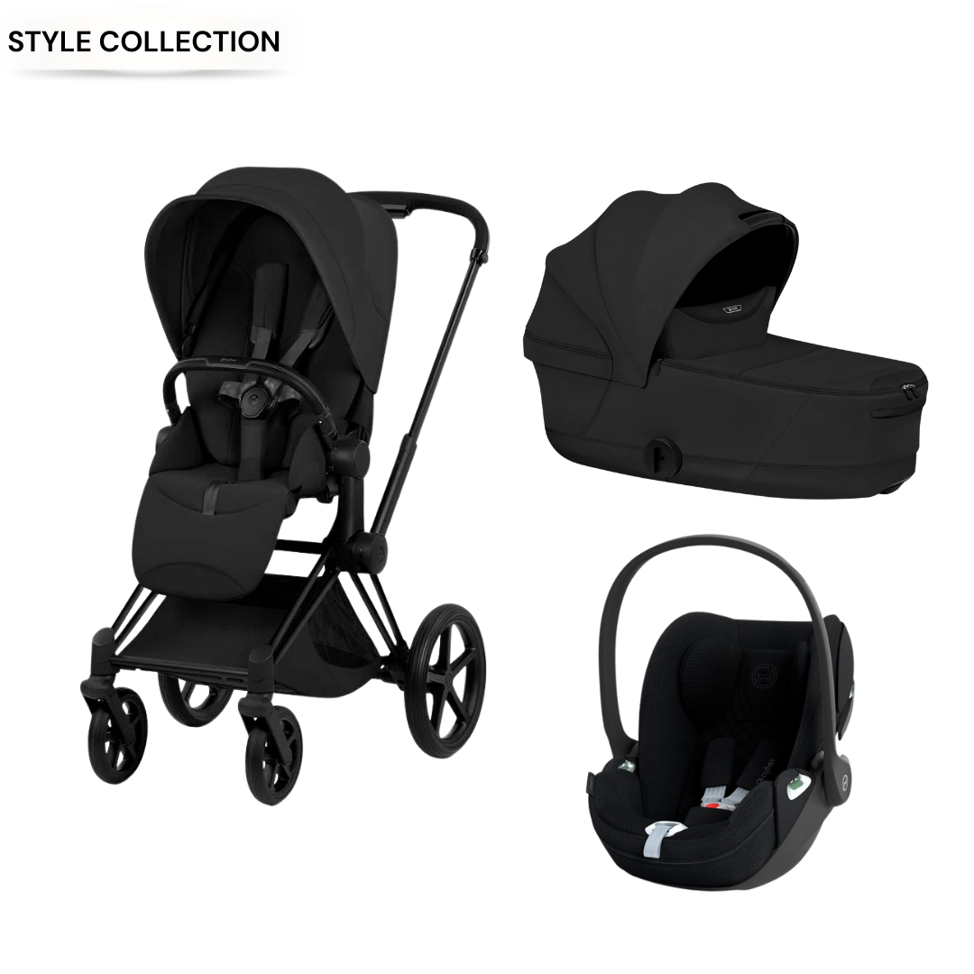 Cybex - Priam Sepia Black 3 Pcs Bundle - Style Collection