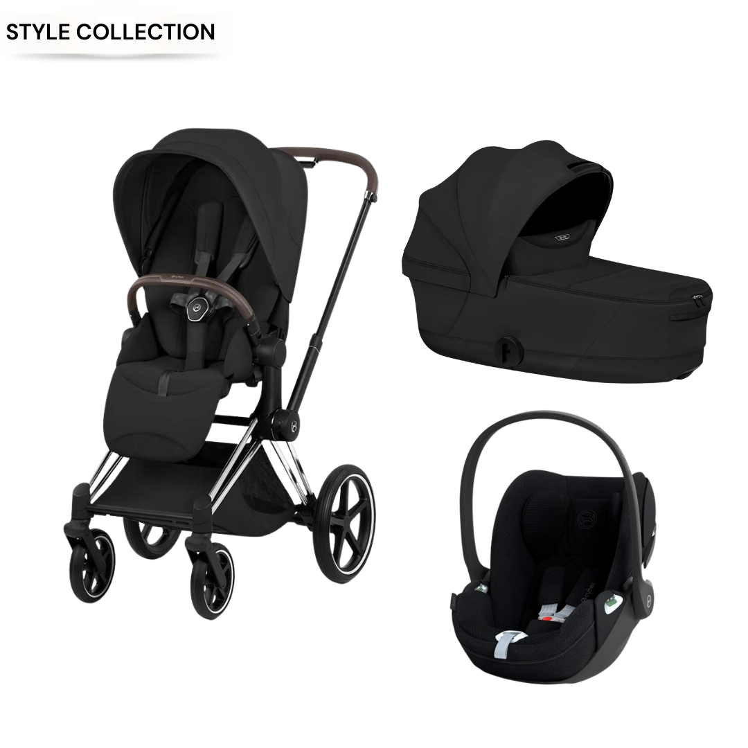 Cybex - Priam Sepia Black 3 Pcs Bundle - Style Collection