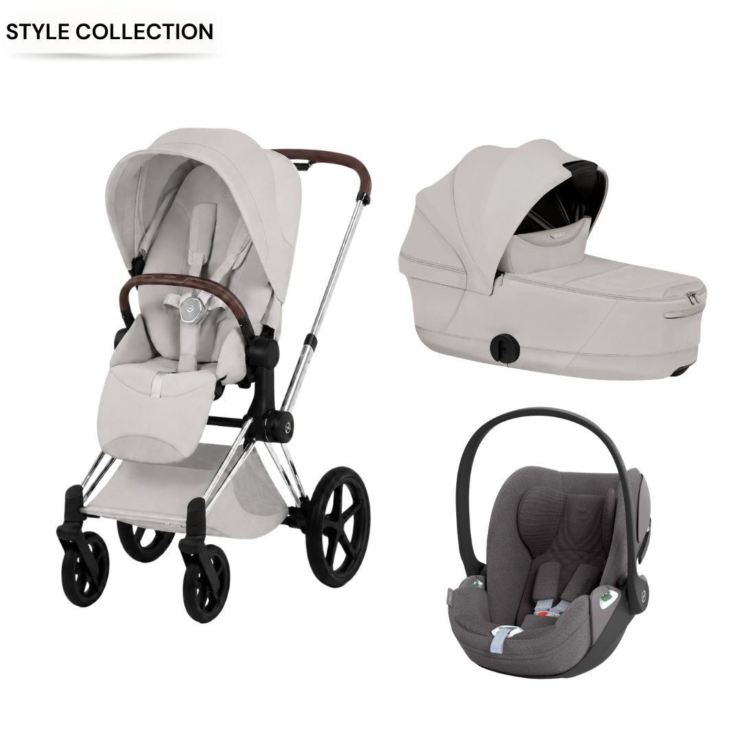 Cybex - Priam City Grey 3 Pcs Bundle - Style Collection