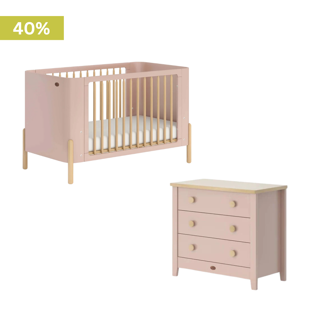 Boori - Nova 2 Piece Crib Set with 3 Chest of Drawer