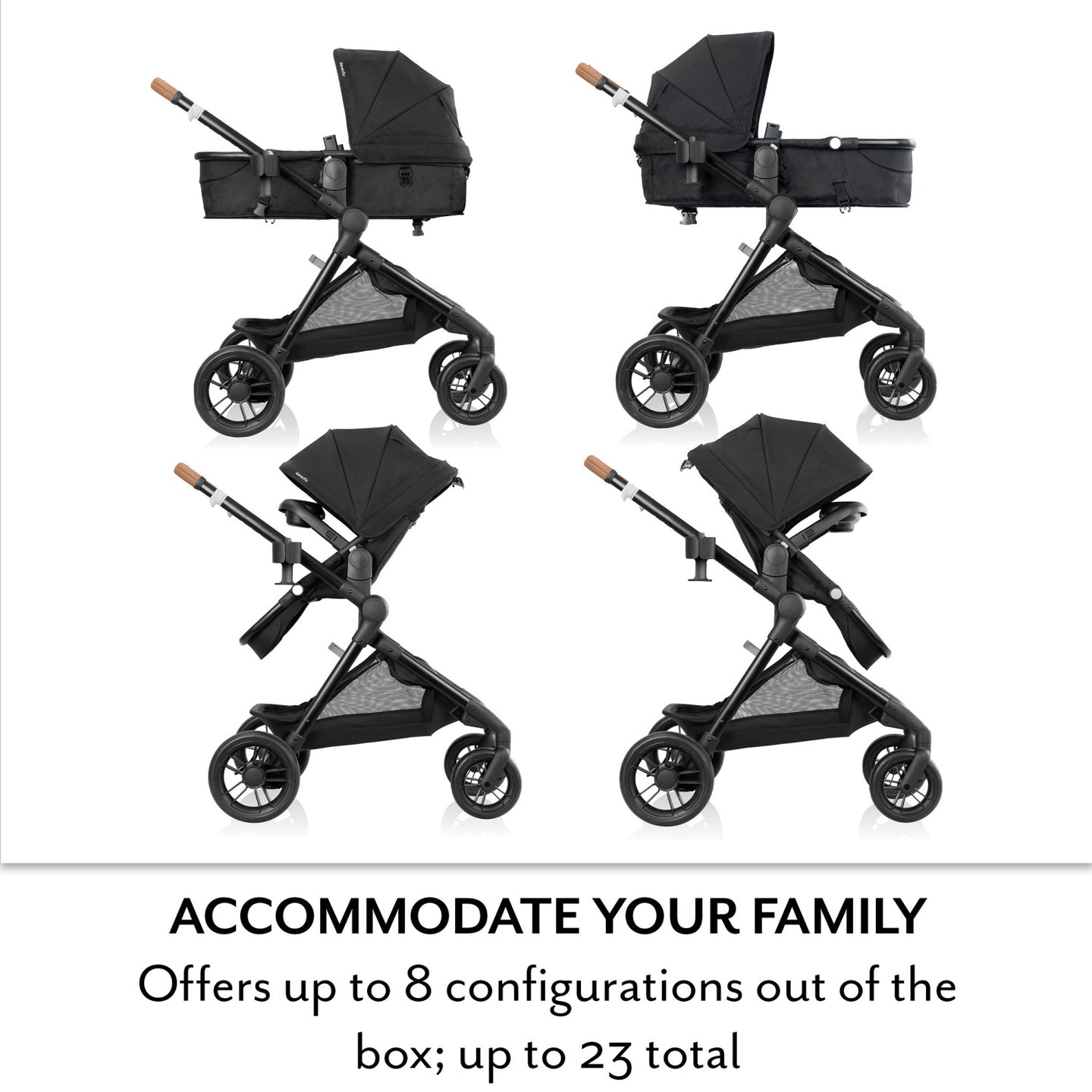 Evenflo - Pivot Xpand NXT Standalone Stroller - Coal Black