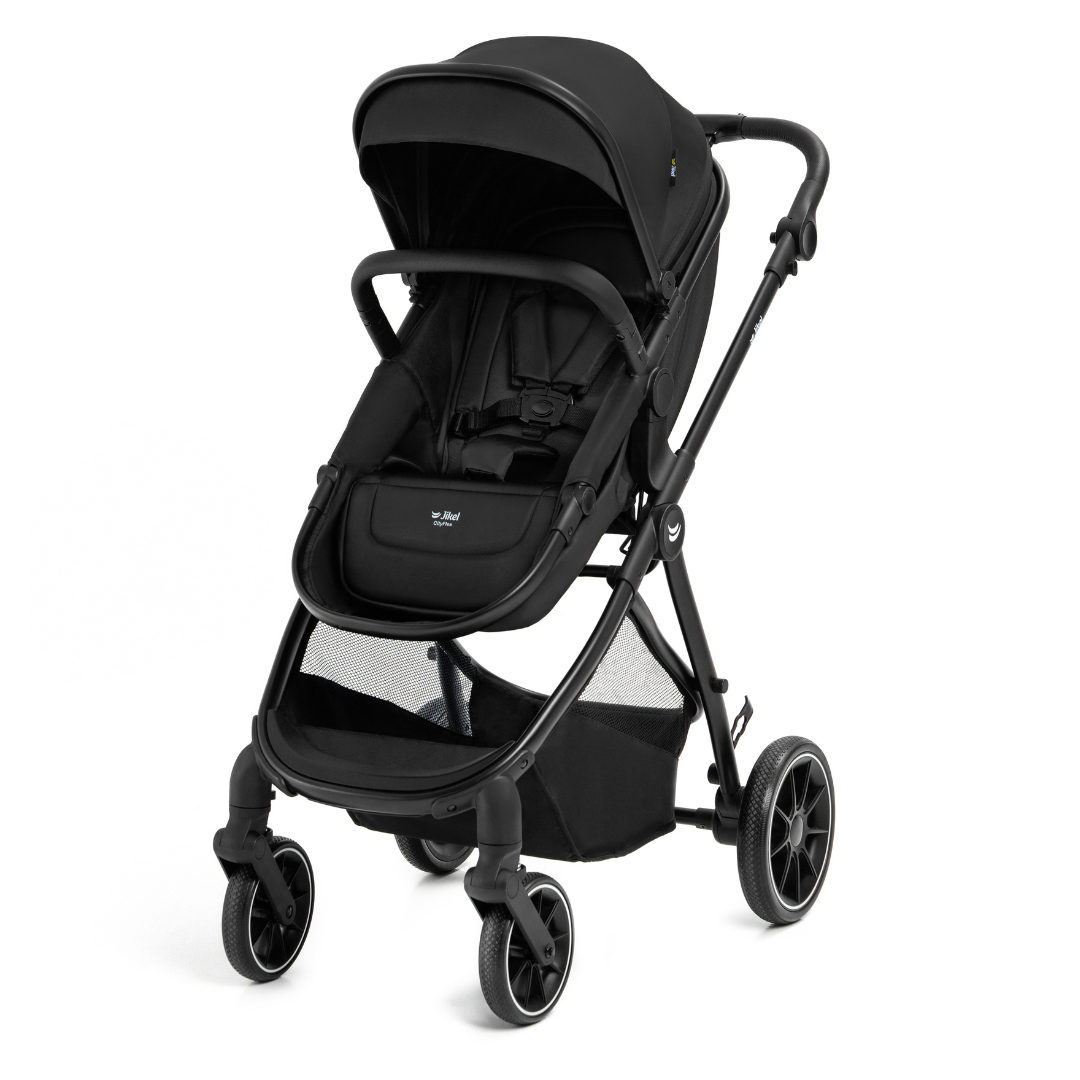 Jikel - CityFlex 2-in-1 Convertible Stroller - Midnight Black