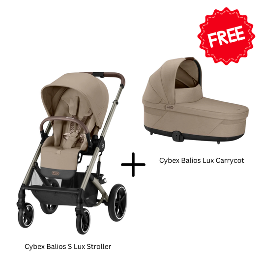 Cybex - Balios S Lux TPE Almond Beige + Cot S Lux Almond Beige