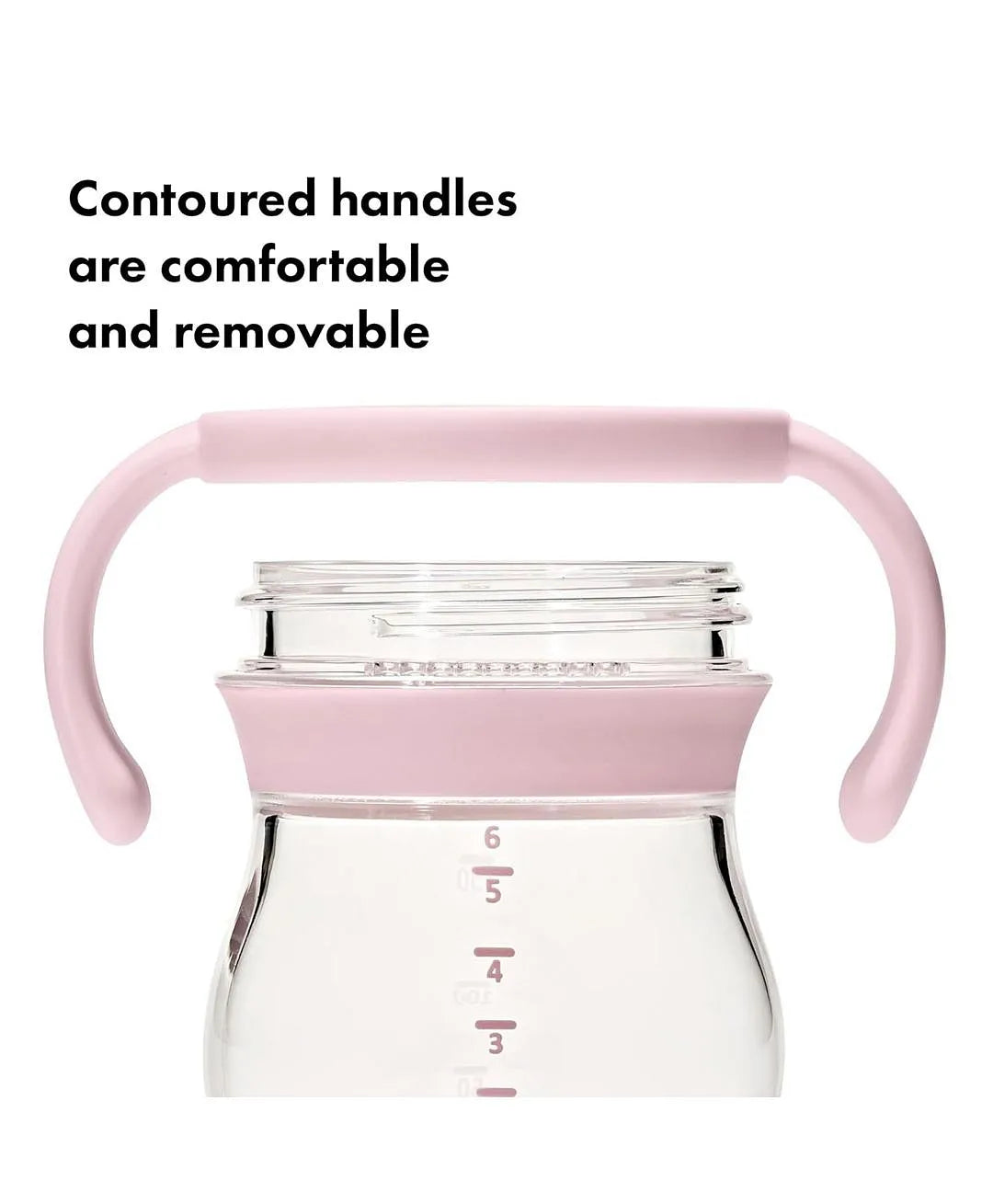 Oxo Tot - Tranisitions Soft Spout Sippy Cup with Removable Handles 6 Oz - Blossom