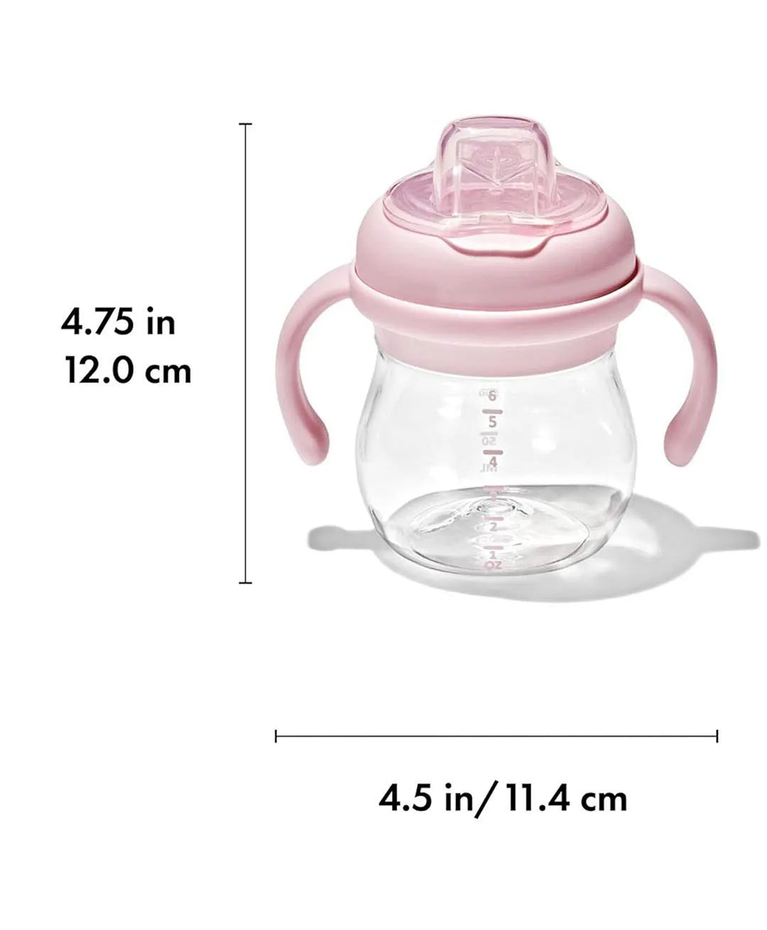 Oxo Tot - Tranisitions Soft Spout Sippy Cup with Removable Handles 6 Oz - Blossom