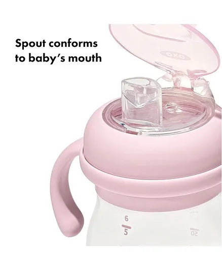 Oxo Tot - Tranisitions Soft Spout Sippy Cup with Removable Handles 6 Oz - Blossom