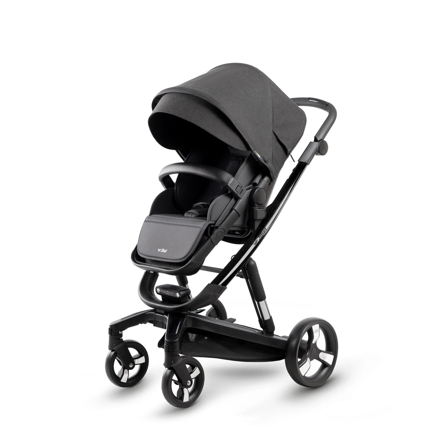 Jikel - Diamond Electric Stroller Travel System with Car Seat - Charcoal