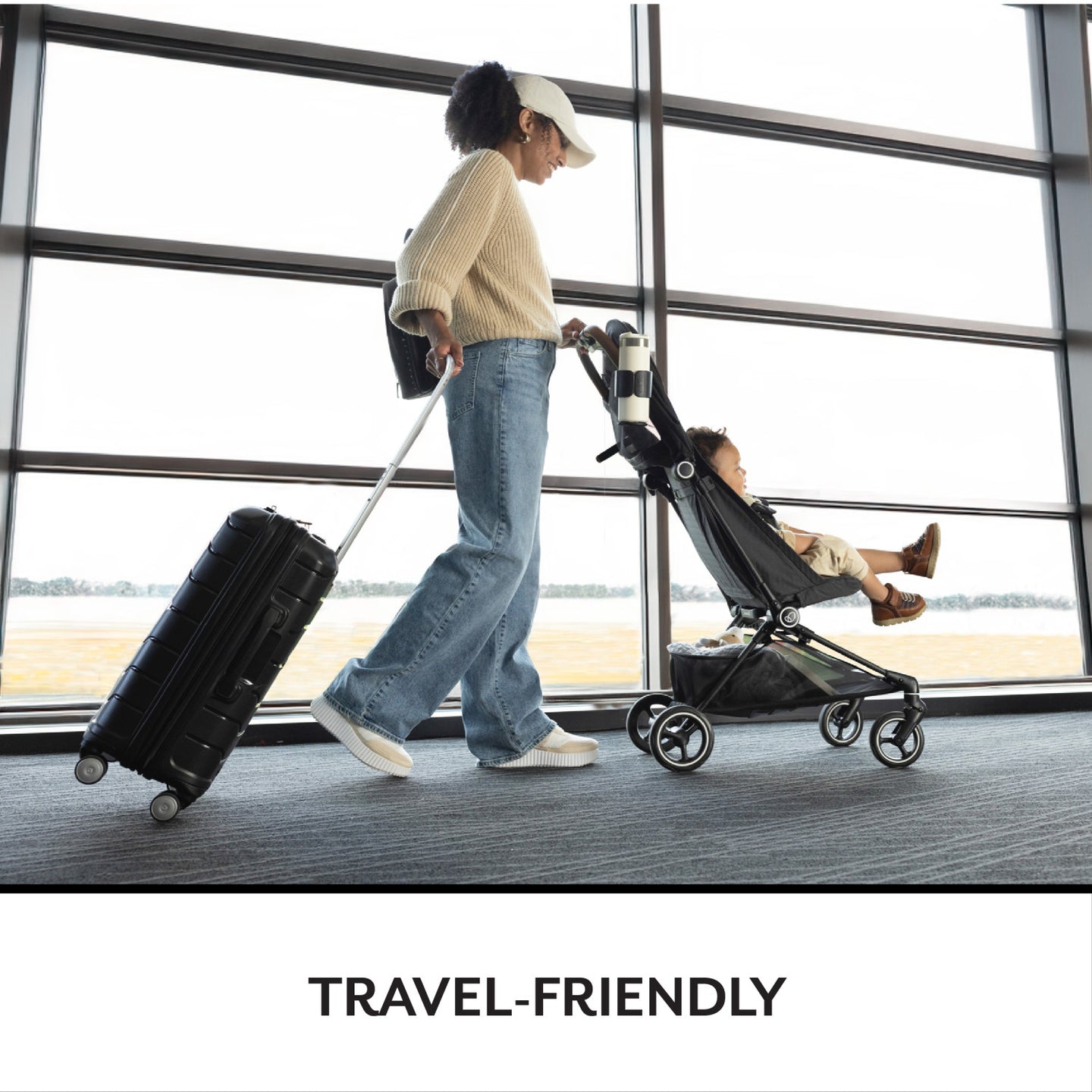 Evenflo - Hummingbird Ultra-Lightweight Carbon Fiber Stroller - Crest Grey