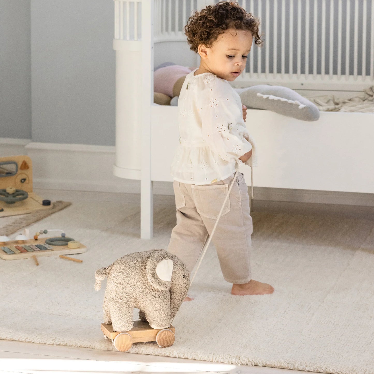 Sebra - Pull-along toy, Fanto - Grey