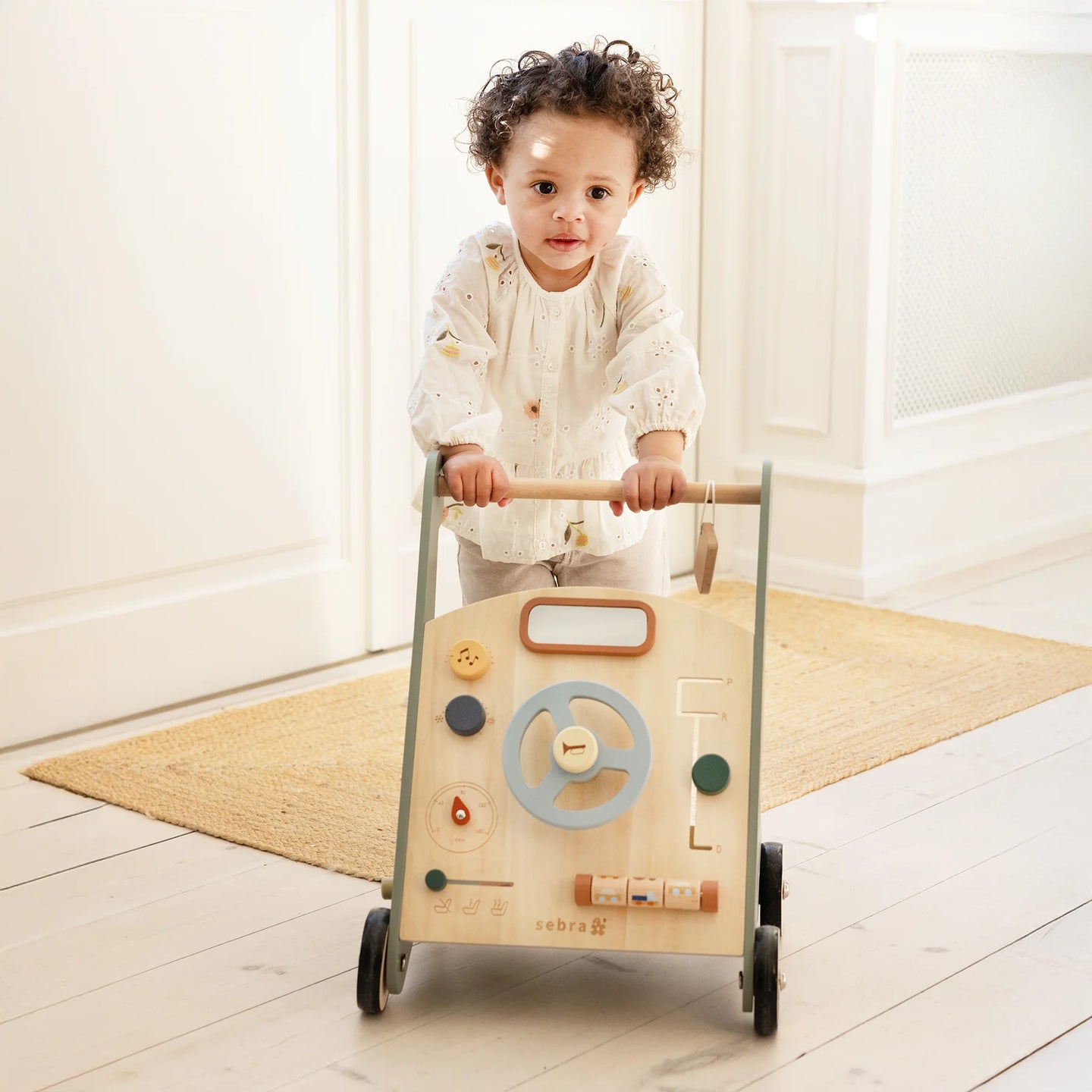 Sebra - Activity walker car, wooden, FSC™ 100%