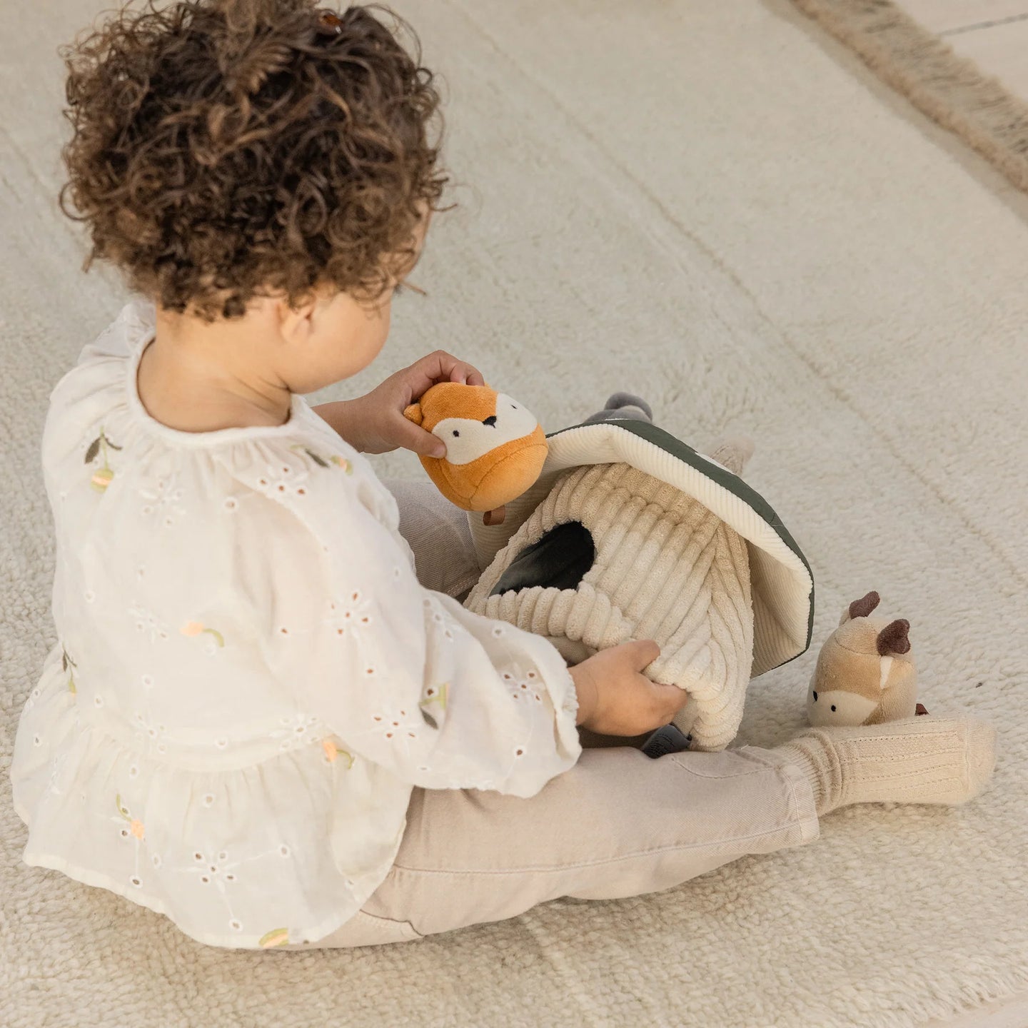 Sebra - Activity toy, hide & seek, mushroom