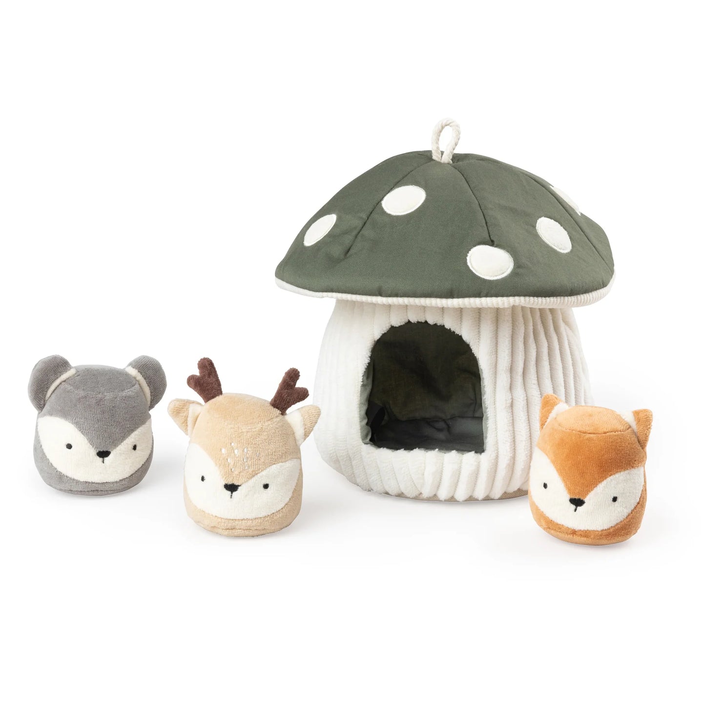 Sebra - Activity toy, hide & seek, mushroom