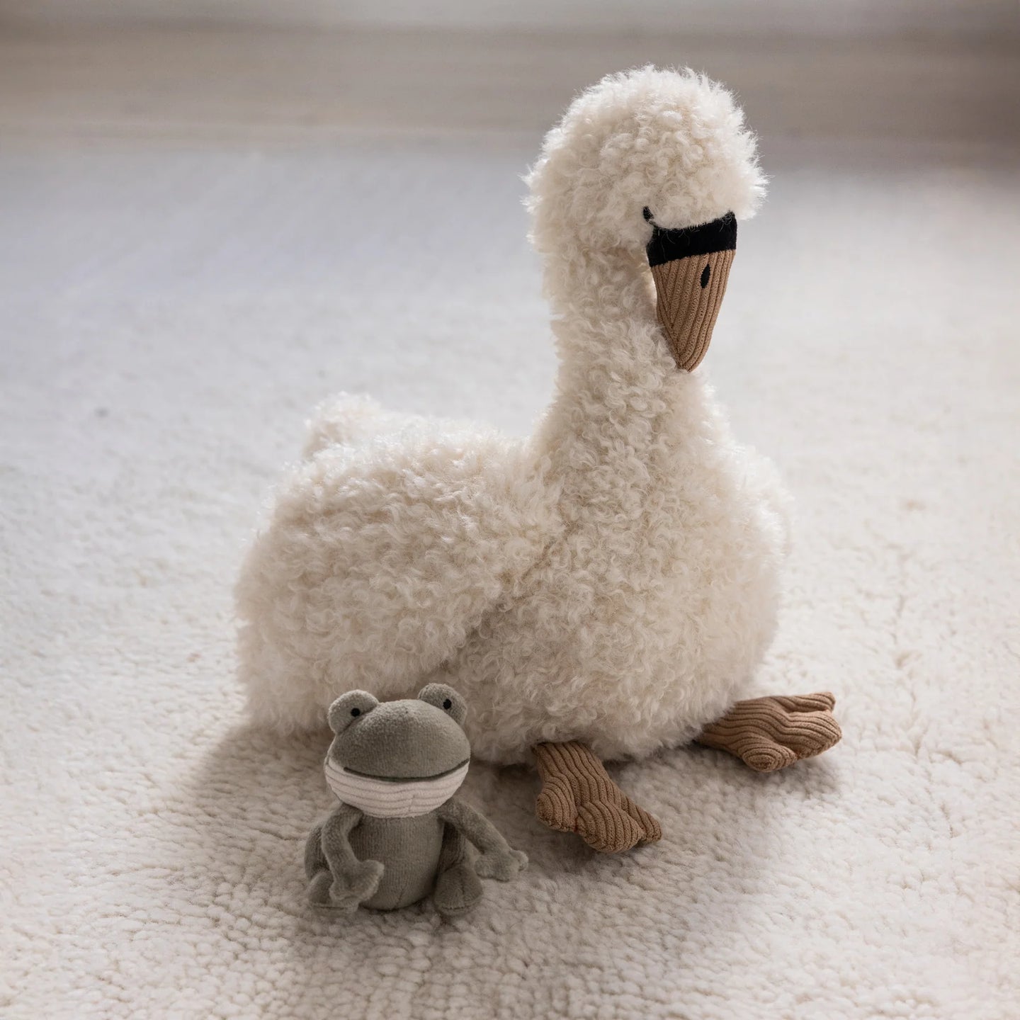 Sebra - Activity soft toy, swan