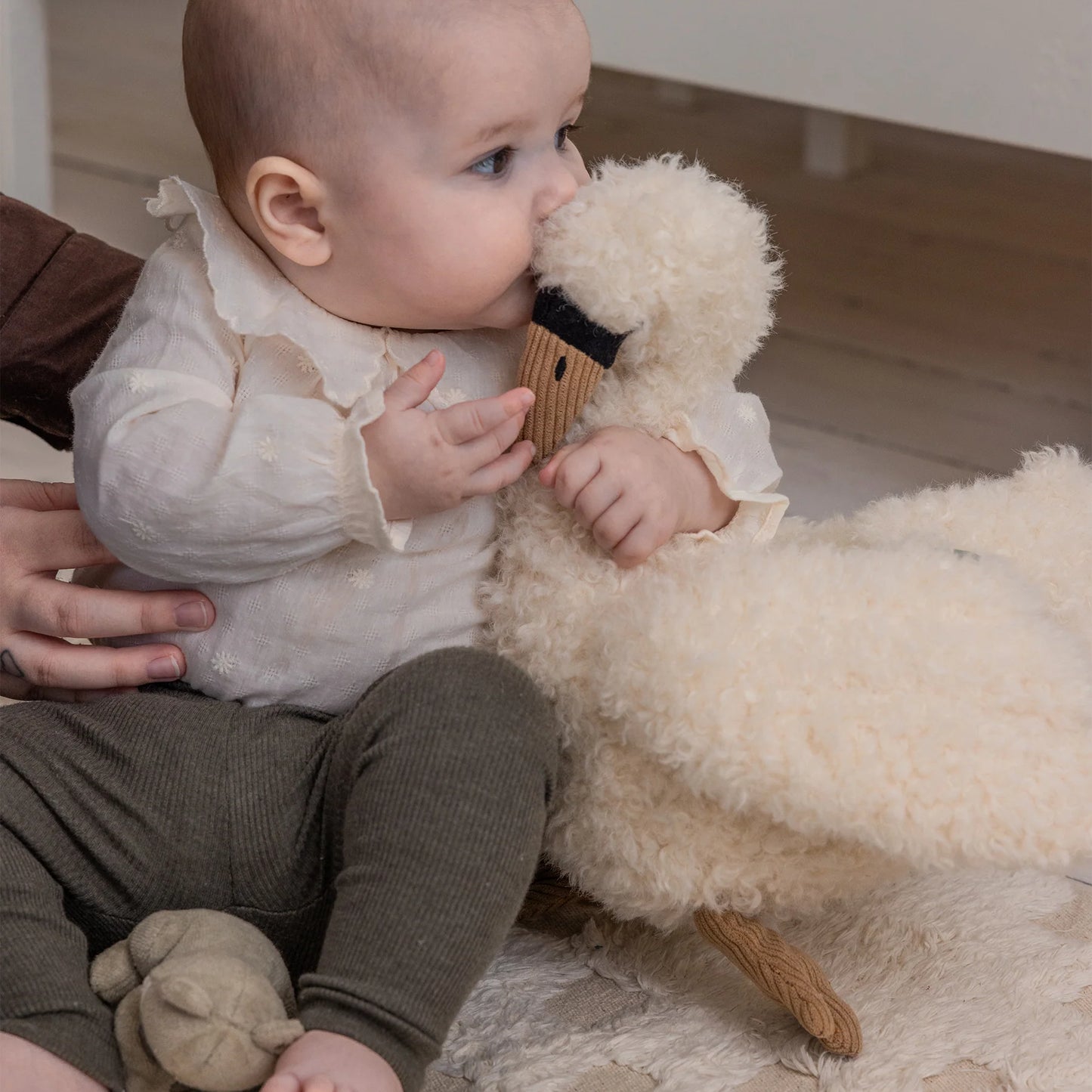 Sebra - Activity soft toy, swan