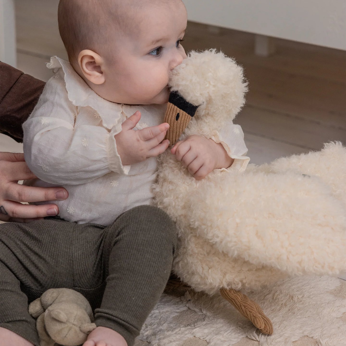 Sebra - Activity soft toy, swan