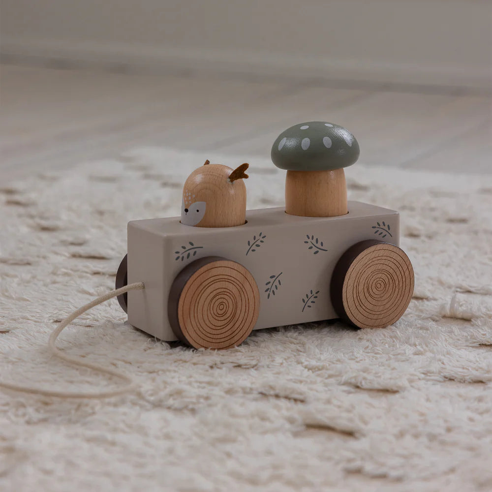 Sebra - Pop-up Pull-along toy - Wooden - Woodland