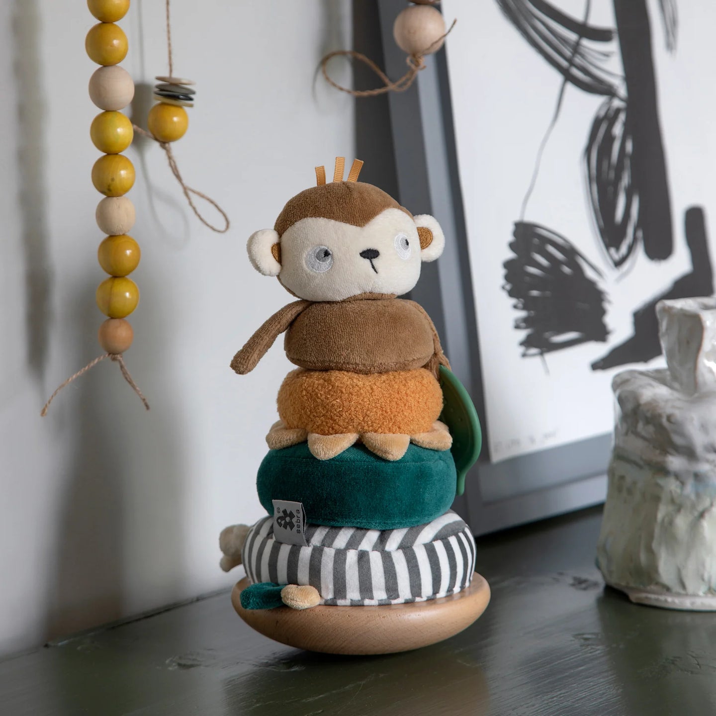 Sebra - Stacking & tilting toy - Maci the monkey