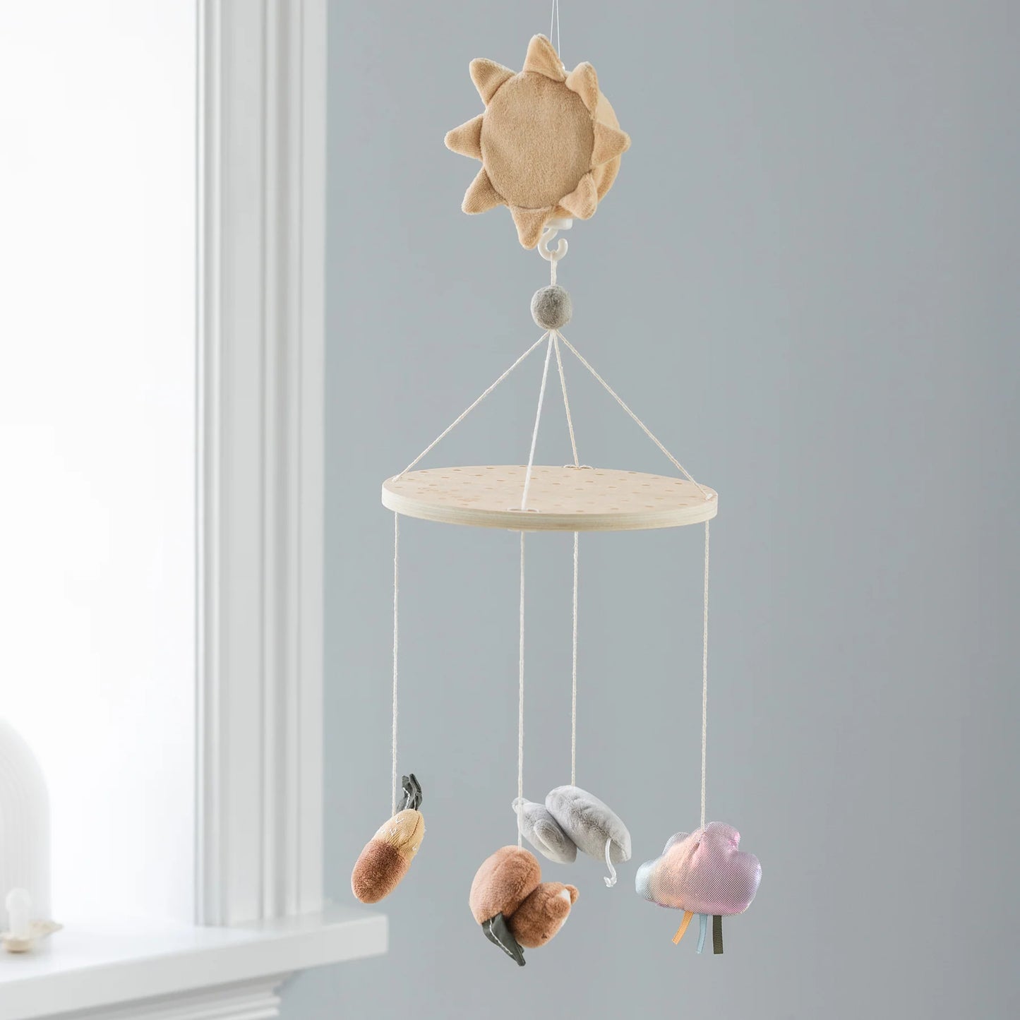 Sebra - Baby musical mirror mobile-  Woodland