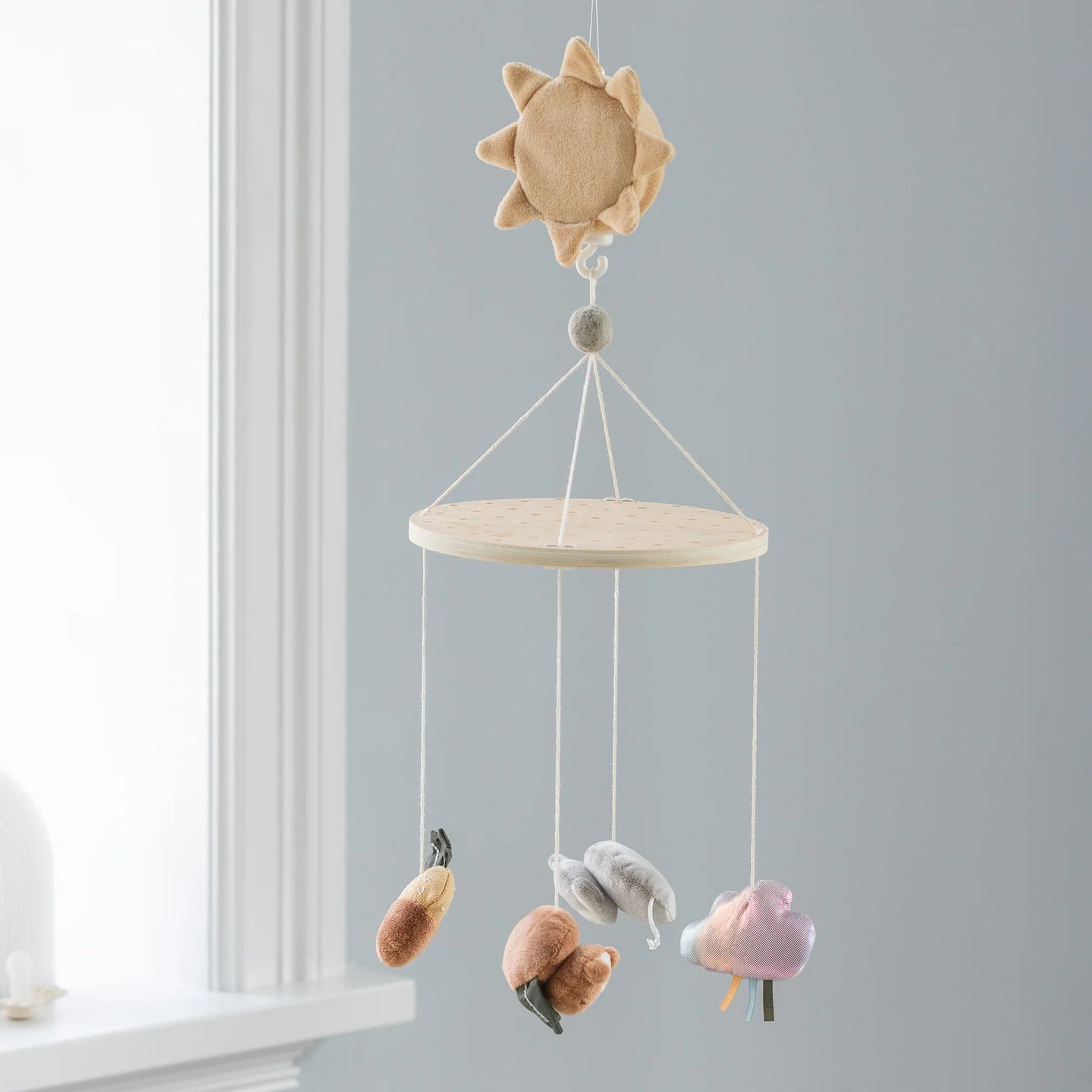 Sebra - Baby musical mirror mobile-  Woodland