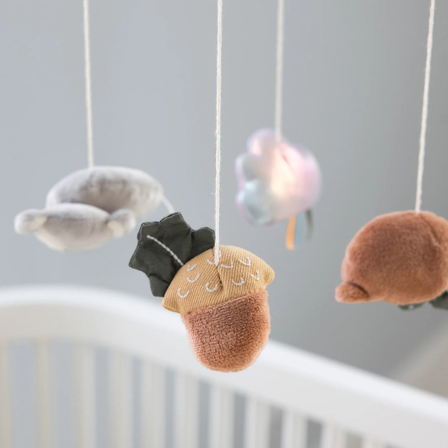 Sebra - Baby musical mirror mobile-  Woodland