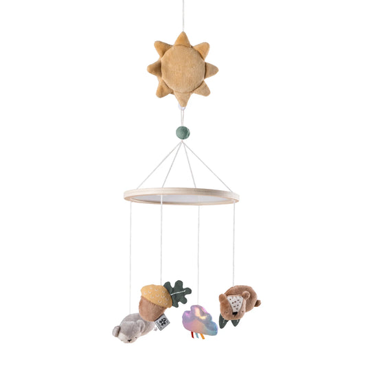 Sebra - Baby musical mirror mobile-  Woodland