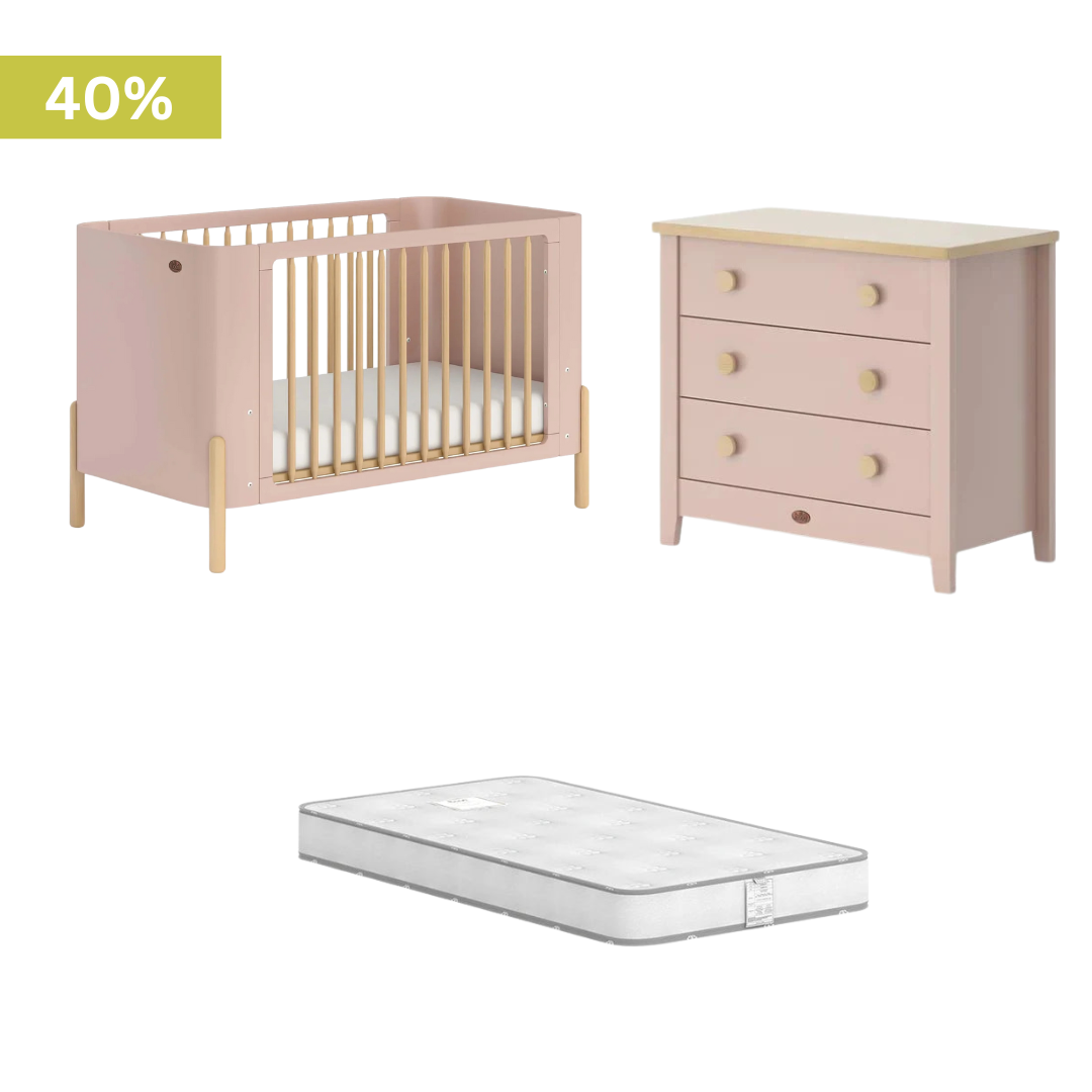 Boori - Nova 2 Piece Crib Set with 3 Chest of Drawer
