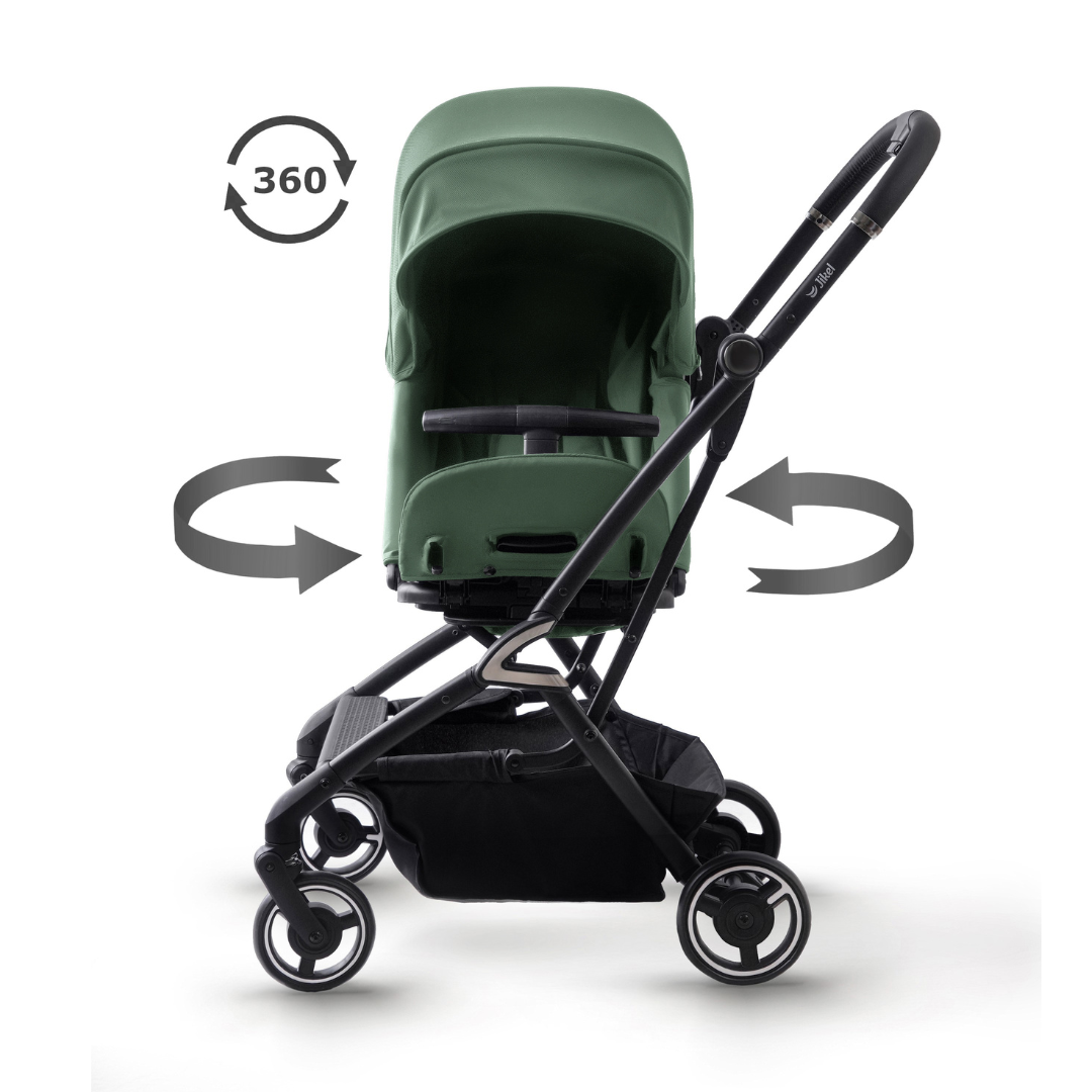 Jikel - Life 360 Reversible Compact Stroller - Matcha Green