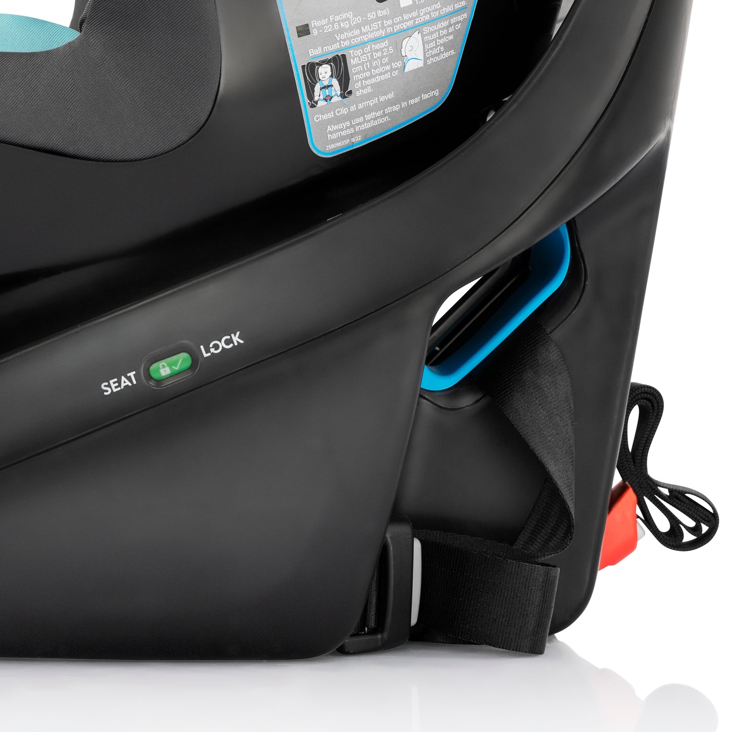 Evenflo - Revolve360 Slim 2-in-1 Rotational Car Seat - Salem Black