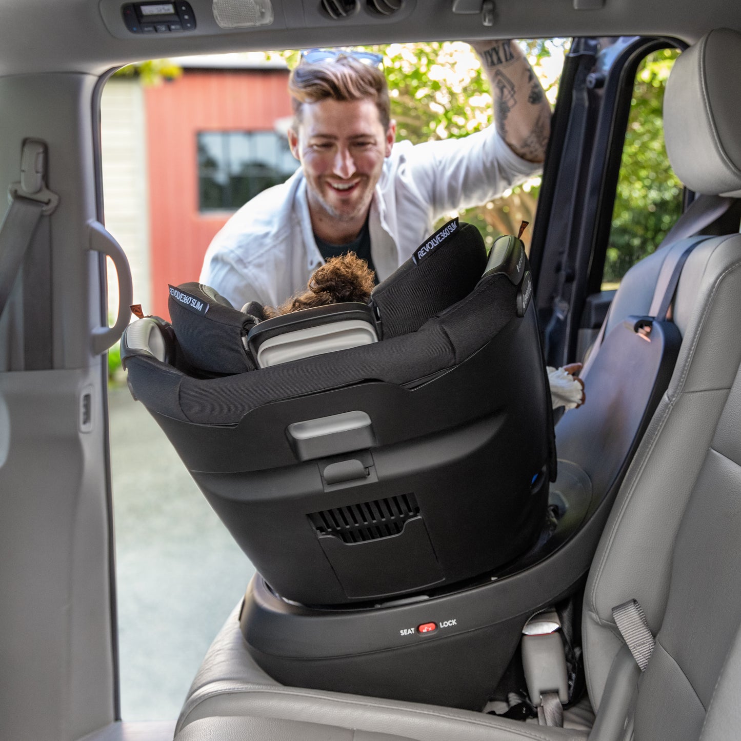 Evenflo - Revolve360 Slim 2-in-1 Rotational Car Seat - Salem Black