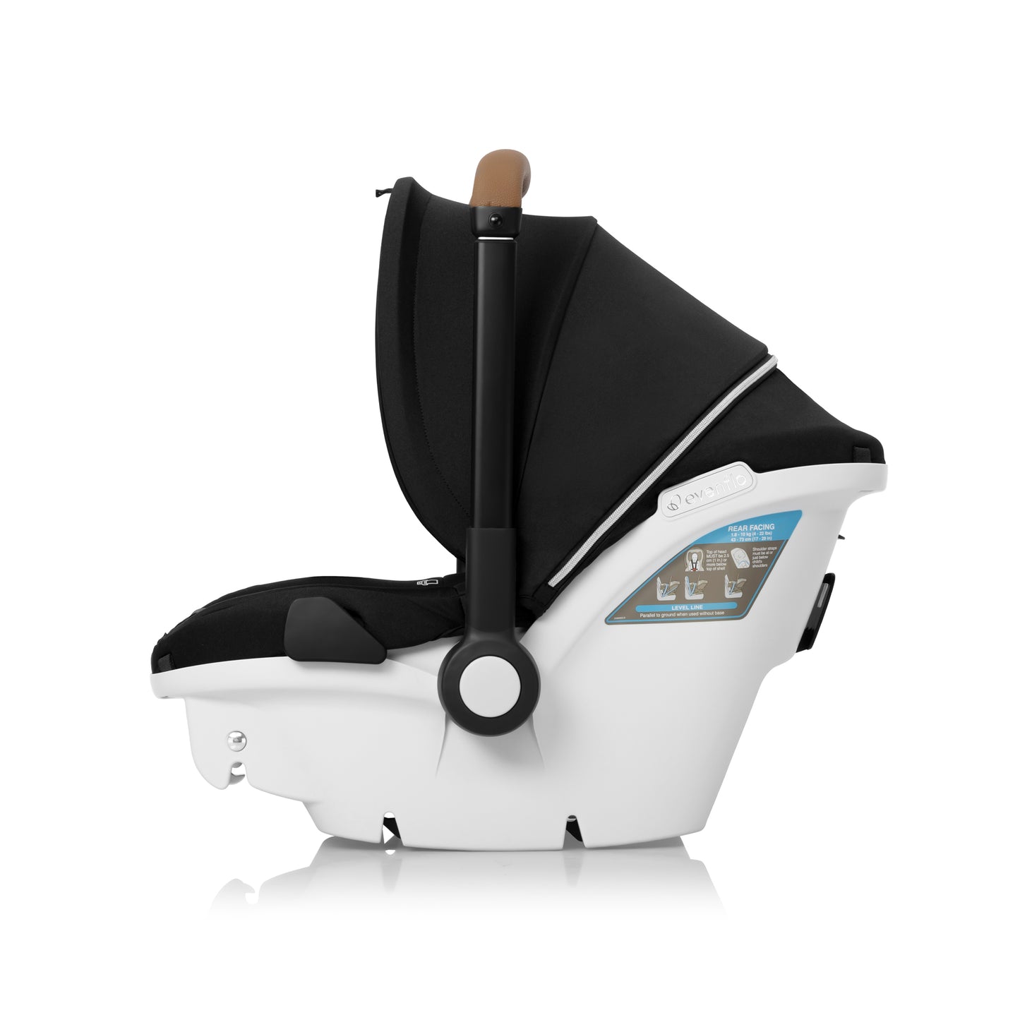Evenflo - Gold Shyft DualRide with Carryall Storage Infant Car Seat and Stroller Combo - Onyx Black