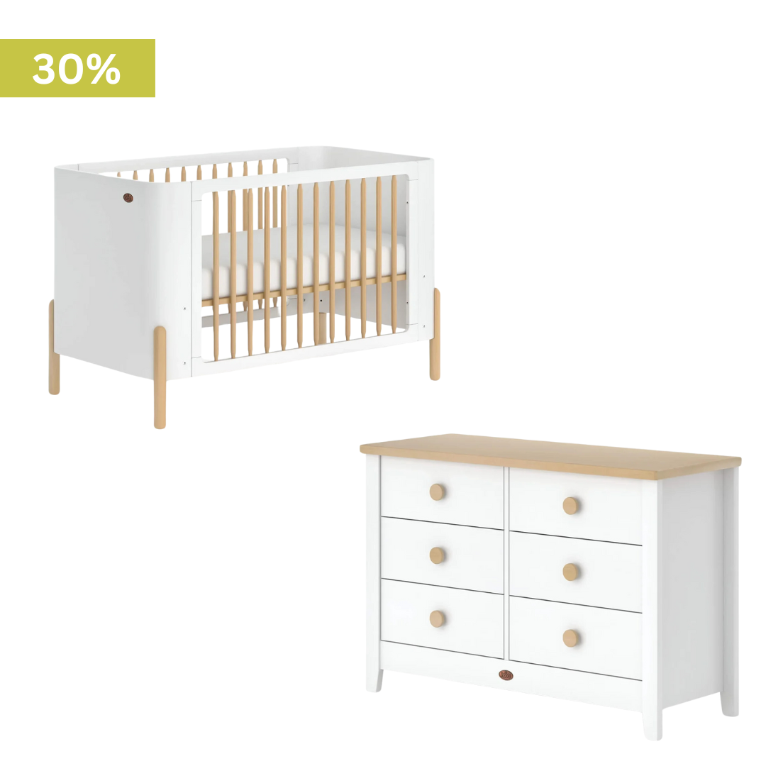 Boori - Nova 2 Piece Crib Set with 6 Chest of Drawer