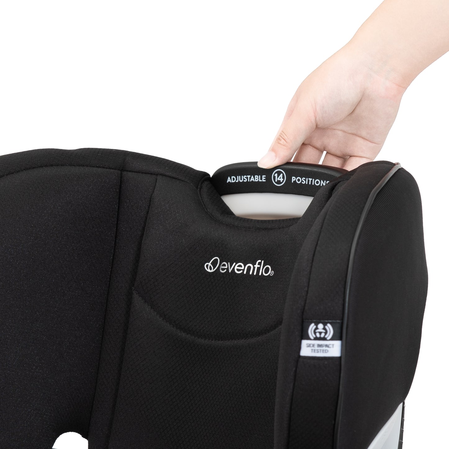 Evenflo - Gold Revolve360 Extend All-in-One Rotational Car Seat with SensorSafe - Onyx Black