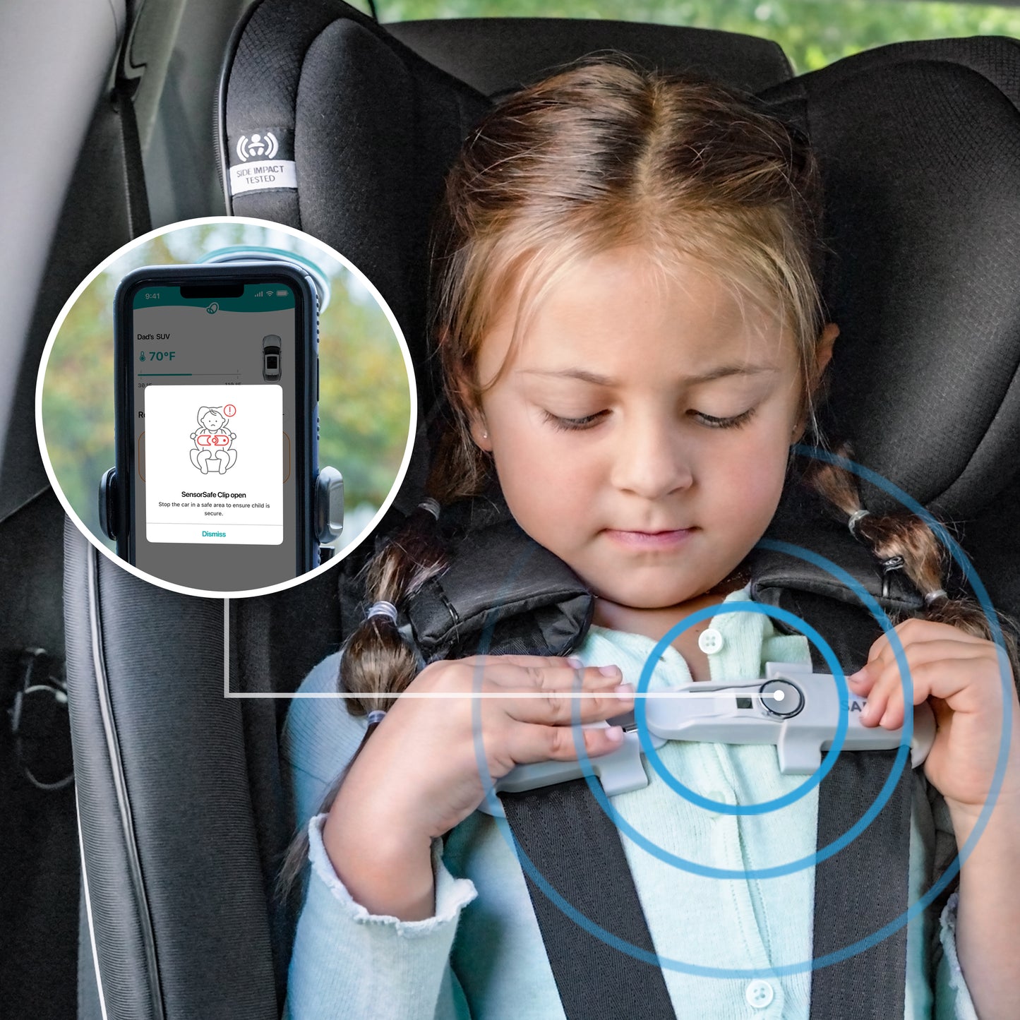 Evenflo - Gold Revolve360 Extend All-in-One Rotational Car Seat with SensorSafe - Onyx Black
