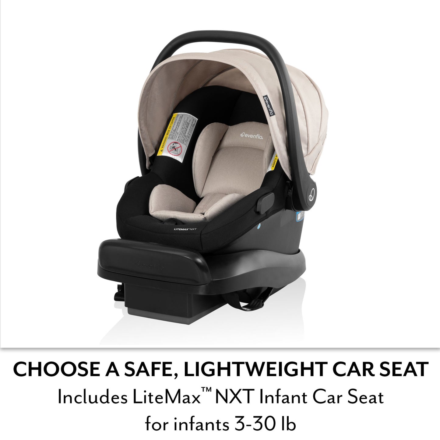 Evenflo - Pivot Xpand NXT Travel System - Coal Black