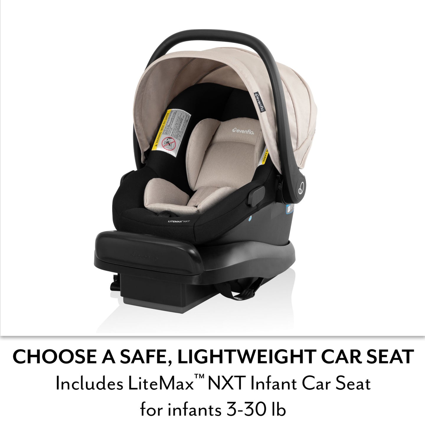 Evenflo - Pivot Xpand NXT Travel System - Coal Black