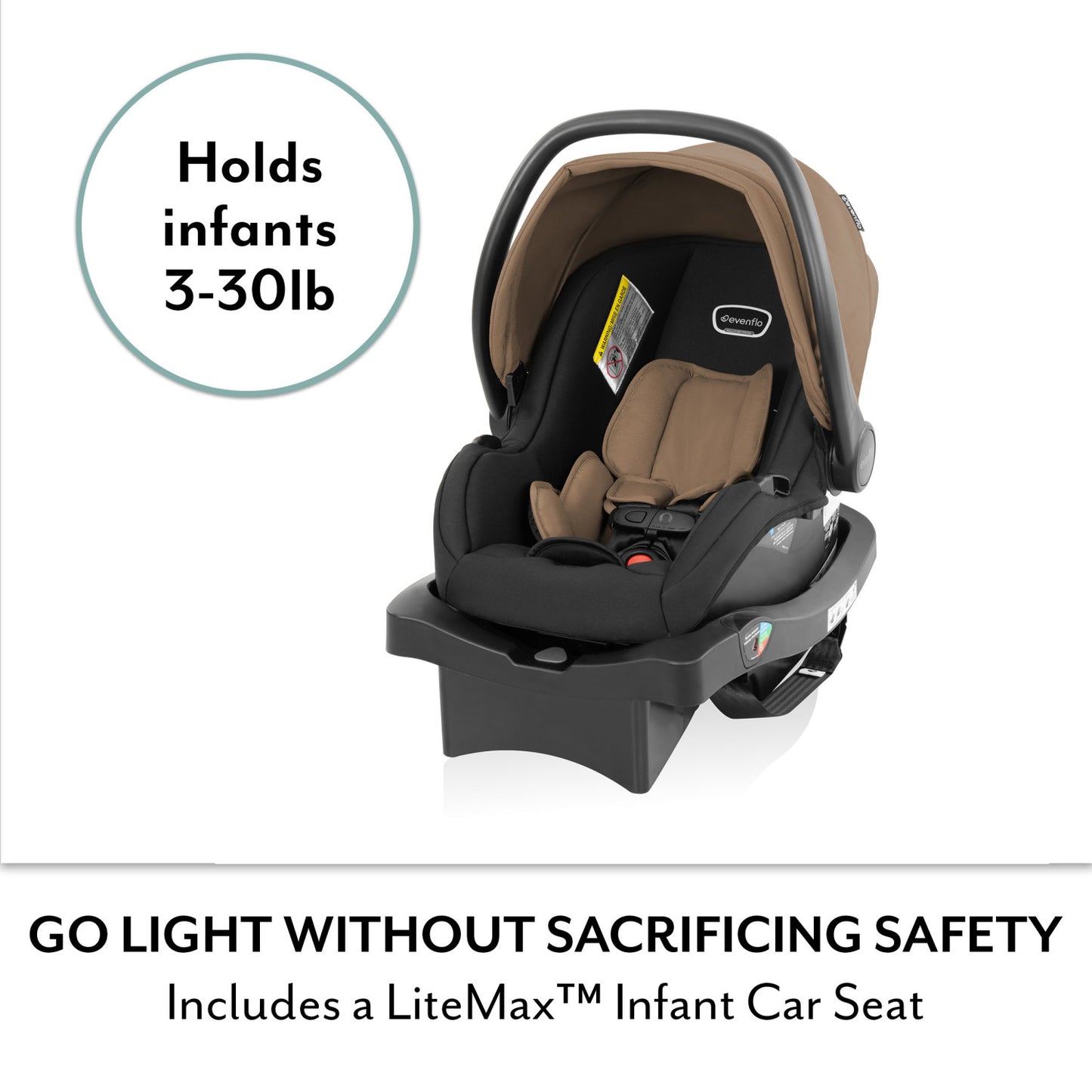 Evenflo - Otto+ Travel System With Litemax Car Seat - Chia Black