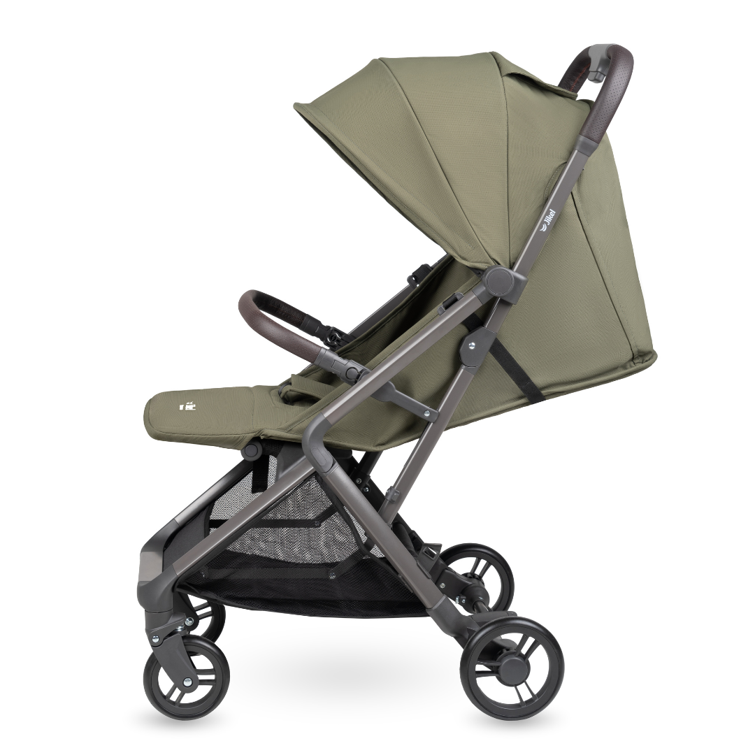 Jikel - Nomad Auto-Fold Compact Stroller - Olive Green