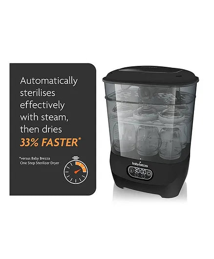 Baby Brezza - One Step Baby Bottle Sterilizer and Dryer Advanced Premium Black