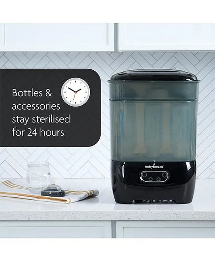 Baby Brezza - One Step Baby Bottle Sterilizer and Dryer Advanced Premium Black