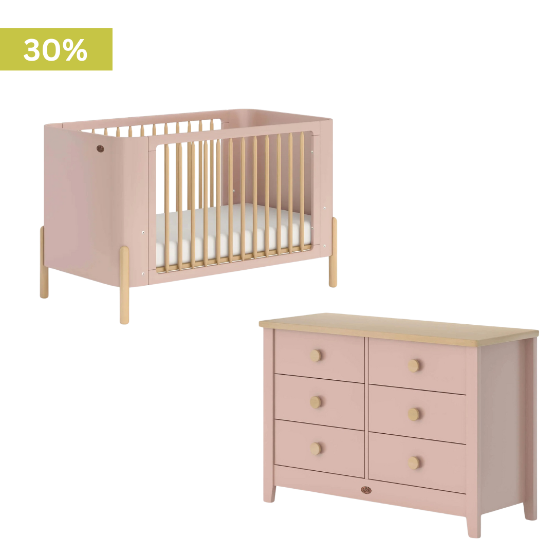 Boori - Nova 2 Piece Crib Set with 6 Chest of Drawer