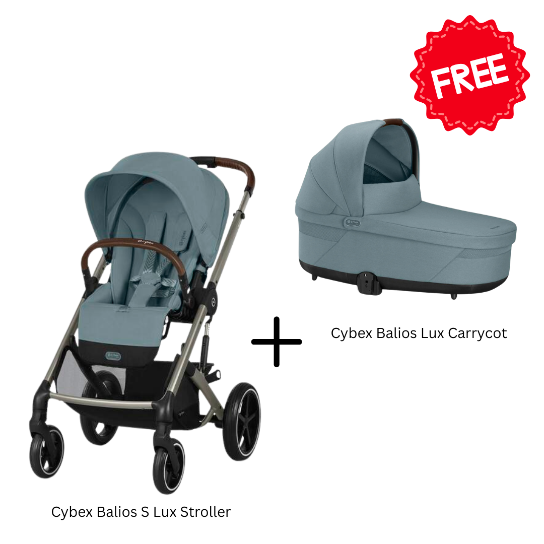 Cybex -  Balios S Lux Stormy Blue  + Cot S Lux  Stormy Blue