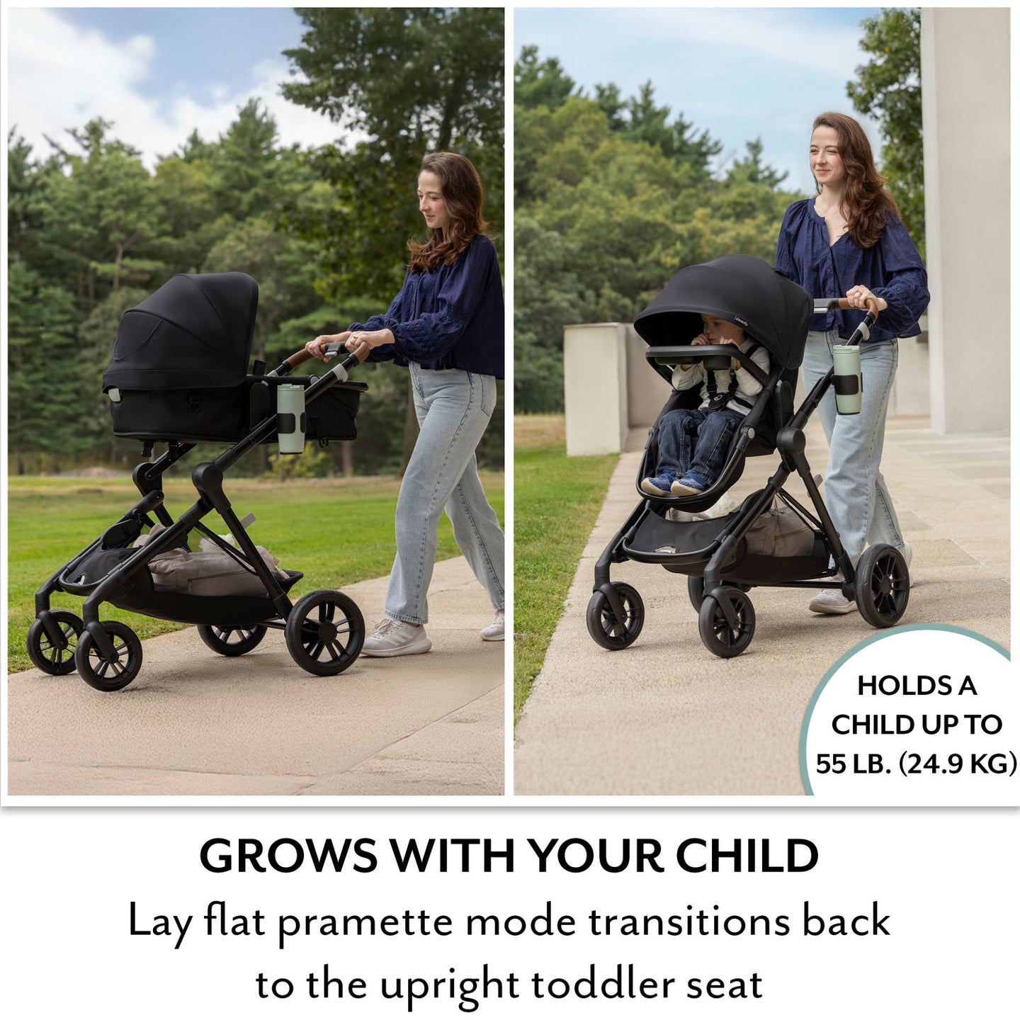 Evenflo - Pivot Xpand NXT Standalone Stroller - Coal Black