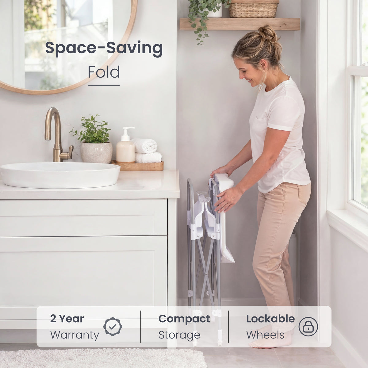 Jikel - Ripple Bath & Changing Table - Grey