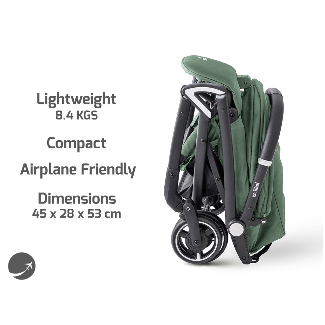 Jikel - Life 360 Reversible Compact Stroller - Matcha Green