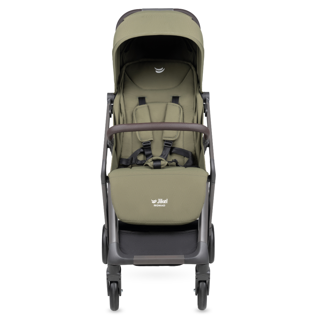 Jikel - Nomad Auto-Fold Compact Stroller - Olive Green